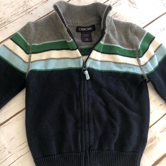 3T Boys Cherokee Half Zip Sweater - Picture 5 of 8